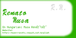 renato musa business card